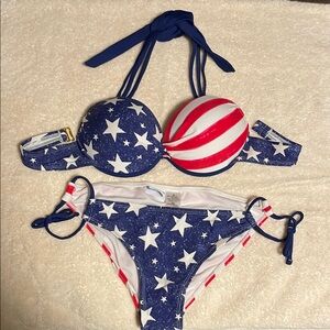 Patriotic Star and Stripe Bikini